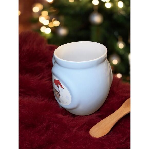 Elf on the Shelf Christmas Coffee Cocoa Mug Blue 4" Festive Holiday Decor EUC - Picture 3 of 7